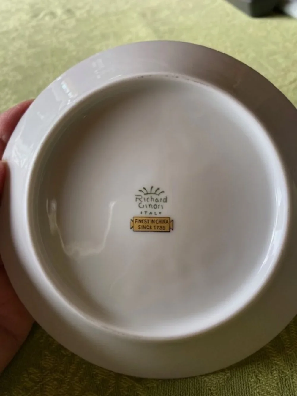 Ginori 1735 Palermo Rust Cup & Saucer from the 60's, used as a prop
